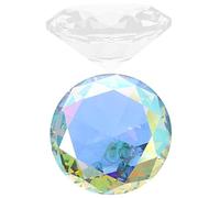 FONDOTIN 2pcs Crystal Diamond Paperweight Manicure Photo Props and Iridescent 80mm Jewelry Decoration for Nail Art and Studio Showcase
