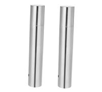 FONDOTIN 2pcs Cylinder Box Certificate Storage Tube Marriage Certificate Holder Diploma Accessory Poster Holder Tube Diploma Cover Stainless Steel Silver