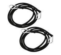 FONDOTIN 2pcs Elastic Cargo Binding Belt with Tensioner for Secure Luggage Fastening and Outdoor Transport Stretch Cord for Kayak Car Roof Rack Trailer Atv Heavy Load Safety