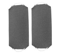 FONDOTIN 2pcs Exfoliating Back Scrubber Bath Towels with Handles for Deep Clean and Gentle Body Exfoliation for Men and Women to Reach Hard Clean Areas
