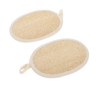 FONDOTIN 2pcs Exfoliating Loofah Bath Towels Durable Back Scrubber for Smooth Skin for Body Cleansing and Dead Skin Removal Travel Friendly Bathroom Essential