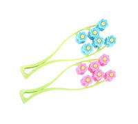 FONDOTIN 2pcs Facial Massage Roller Set, Manual Anti-aging Wrinkles Massager for Face, Pink and Blue Skin Care Tool for Muscle Relaxation and Lifting