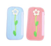 FONDOTIN 2Pcs Fridge Handle Cover Blue Pink Refrigerator Door Handle Protector Simple Design for Easy Grip from Stains and Smudges Fits Kitchen Appliances