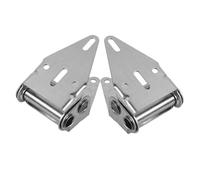 FONDOTIN 2pcs Garage Door Hinges Heavy Duty Iron Replacement Parts with Automatic Closing Thickened Material Load-Bearing Hardware for Residential and Commercial Gates