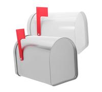 FONDOTIN 2pcs Gift Postage Box Mailbox Small Cookies Containers Chocolate Candies Containers Hanging Mail Organizer Small Treats Empty Candy Tinplate