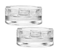 FONDOTIN 2Pcs Glass Fermentation Weights with Wide Mouth Practical Jar Lids for Sauerkraut Kimchi Pickling Fermenting Jars Safe Kitchen Use
