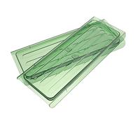 FONDOTIN 2pcs Green Spice Organizer Tray Short Design Kitchen Condiment Storage Multi-Purpose Seasoning Bottle Holder Desktop Kitchen Gadget
