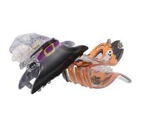 FONDOTIN 2pcs Halloween Acrylic Hair Claw Clips Pumpkin Bat Witch Hat Owl Designs Non-slip Jaw Clamp Lightweight Party Hair Accessories for Women