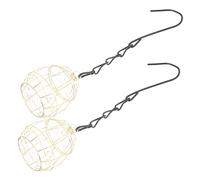 FONDOTIN 2pcs Hanging Bird Feeders for Garden Outdoor Bird Feeder Swing Design for Backyard and Patio Chain