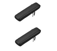 FONDOTIN 2pcs Hard Eva Pen Case Zipper Closure Multifunctional Protective Holder for Fountain Ballpoint and Pencil Compact Design for and Storage