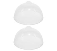 FONDOTIN 2pcs Heat-resistant Egg Steamer Covers Replacement for Hard Boiled Egg Cooker Lid 15cm Cooker Caps for Household Kitchen Steaming and Poached Cooking