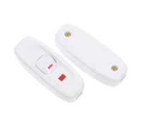 FONDOTIN 2pcs Inline Cord Switches with Indicator Light Electrical Lamp Inline Button Switches for Pendant Ceiling and Table Lamps Overload Protection Easy Installation for Bedroom and