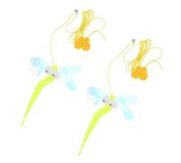 FONDOTIN 2Pcs Interactive Indoor Cat Door Felt Hanging Swing Teasing Playthings for Kitten Exercise and Fun Healthy Pet Activity to Boredom and Strengthen Bond