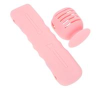 FONDOTIN 2pcs Makeup Brush Travel Holder with Magnetic Silicone Sponge Case Portable Zippered Cosmetic Organizer Bag for Skincare Tools Stylish and Makeup Storage for Traveling