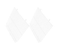 FONDOTIN 2pcs Metal Pet Cage Divider Panel for Small Animals, Rodent Separation Baffle for Hamster, Guinea Pig, Bunny Enclosure, Sturdy Iron Barrier for Habitat Organization