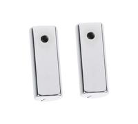 FONDOTIN 2pcs Metal Price Tag Holders Label Clips for Supermarket Retail Display Black Gold Silver Raised Stand for Baking Kitchen Baker Rack Office Trade Show Food Menu Sign Holder