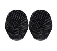 FONDOTIN 2pcs Microphone Mesh Grill Replacement Ball Head Grille for Handheld Mic Microphone Metal Mesh Grill Compatible E