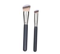 FONDOTIN 2Pcs Multi-functional Makeup Brushes for Women Foundation and Blush Face Brush Compatible with Cream Liquid Powder Blending Cosmetic Tools for Natural Blended Look