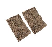 FONDOTIN 2pcs Natural Reptile Bark Background for Lizard Climbing and Hiding for Terrarium Decor Home Office Promotes Instinctive Behavior for Spiders and Lizards