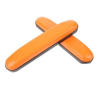 FONDOTIN 2pcs Orange Wheelchair Armrest Pads Replacement with Abs Frame and Sponge Cushion, 10cm Hole Distance Armrest Covers for Drive Wheelchair Accessories and Chair Arm Cushion