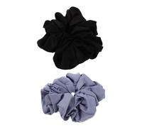 FONDOTIN 2pcs Oversized Fabric Scrunchies for Women Hair Jumbo Elastic Hair Bands for Thick Braids Ponytails Sparkly Accessories for Girls Ballet Party