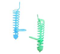 FONDOTIN 2pcs Parrot Feeder Fruit Feeder Aviary Bird Parrot Fruit Parrot Slow Feeder Hay Parrot Cage Feeding Cup Pigeon Jar Netting Finch Parrot Swing Feeder Pet Nut Millet Plastic Blue