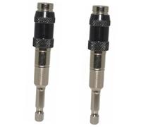 FONDOTIN 2pcs Pivot Bit Holder Hex Shank Extension Rod with Locking for Drill and Screwdriver High Strength Multi-Angle Rotary Extension Shaft for Tight Spaces