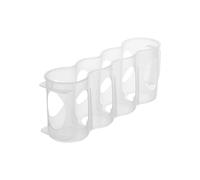 FONDOTIN 2pcs Plastic Fridge Storage Box with Handle Design for Vertical and Horizontal Placement, Beer Preservation Compartment and Sealed Crisper Organiser for Kitchen and Refrigerator