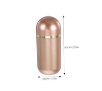 FONDOTIN 2pcs Plastic Pill Bottle Organizer with Sealed Lid for Capsules and Powders Portable Travel Medicine Container for Supplements Jewelry and Herbs Storage