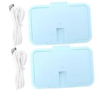 FONDOTIN 2pcs Portable Wipe Warmer for Newborns Lightweight Abs Wet Tissue Heater Use Wipes Warmer for Home Travel and Car Use Maintains Comfortable Temperature