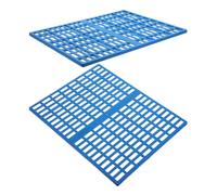 FONDOTIN 2pcs Rabbit Boredom Breaker Guinea Pig Cooling Mat Snap Joint Crate Mat Plastic Pet Cage Accessories