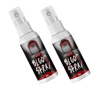 FONDOTIN 2pcs Realistic Fake Blood Spray Simulation Plasma for Halloween Costumes Scary Effects Makeup Props for Parties and Cosplay