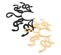 FONDOTIN 2pcs Realistic Snake Headband Scary Medusa Hair Accessories for Womens Halloween Party and Cosplay Versatile Snake Themed Headpiece for Themed Events and Costume Festivals