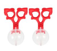 FONDOTIN 2pcs Red Butterfly Catching Tool Set Fine Motor Skill Tweezers and Scissor Grabbers for Kids Outdoor Nature Exploration and Butterfly Specimen Collection