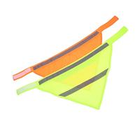 FONDOTIN 2pcs Reflective Pet Scarf and Dog Safety Bandanas Tape, High Visibility Puppy Reflective Bibs, l Size, Suitable for Night Walks and Outdoor Safety Random Color