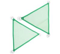 FONDOTIN 2pcs Reptile Mesh Hammock for Snakes and Lizards, Breathable Wear-resistant Green Mesh Hanging Bed, Medium Size Pet Accessory for Reptile Habitat and Cage