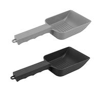 FONDOTIN 2pcs Reptile Sand Dung Sieves for Excrement Cleaning Black and Grey for Lizard and Tortoise Waste Management in Terrariums