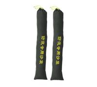 FONDOTIN 2pcs Reusable Canvas Sandbags Thickened Flood Protection Water Barriers for Hurricane Defense Heavy-duty Absorbent Sand Bags for Home Doors Garden Gates Basement Flood Control