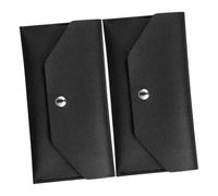 FONDOTIN 2pcs Reusable Cash Envelope Wallet with Fake Leather Budget Binder Organizer for Women Portable Money Pouch with Multiple Compartments Travel-Friendly Compact Design for Budgeting