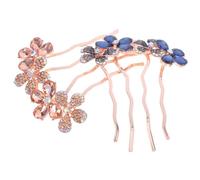 FONDOTIN 2pcs Rhinestone Bridal Hair Comb Comfortable Fit Sparkling Wedding Hair Accessories for Women Brides Vintage Style Elegant Party Hairpiece