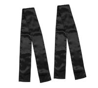 FONDOTIN 2pcs Satin Silk Wig Grip Headbands Wide Non-slip Wrap Hair Accessories for Women Black Hairbands for Fashion and Daily Use