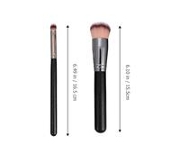 FONDOTIN 2pcs Self Tanning Brush with Dense Bristles Birch Handle for Even Sunless Tan Application and Foundation Powder Makeup Concealer Brush for Natural Finish