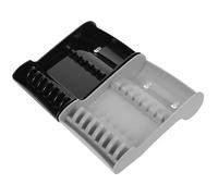 FONDOTIN 2pcs Shear Holder for Barber Station Vertical Hair Scissor Storage Organizer Rack for Salon and Stylist Tools Space-Saving Compact Design with Secure Grip Professional Hairdressing