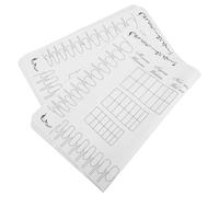 FONDOTIN 2Pcs Silicone Nail Art Practice Mat 40X30Cm Manicure Training Pad with Detachable Palette Nail Mat for Art Display and Manicure Workspace