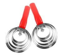FONDOTIN 2Pcs Stainless Grooming Brush Ergonomic Hair Removal Tool for Cattle Horses Portable Skid Handle for Shedding Hair Mud Removal