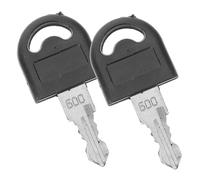 FONDOTIN 2pcs Stainless Steel Paper Towel Key for Commercial Toilet Dispenser Lock Core Replacement Multipurpose Lock Key Compatible with Large Paper Towel Holders and Soap Dispensers