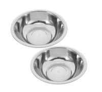 FONDOTIN 2pcs Stainless Steel Wash Basin Thickened Foot Soaking Tub Multifunctional Laundry and Face Washing Bowl Durable Stable Tub for Home Kitchen Spa Travel