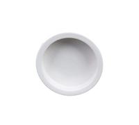 FONDOTIN 2pcs Thick Reptile Feeding Bowl Round Lizard Food and Water Storage Dish for Reptiles Anti-escape Design Easy to Clean Stable Base White