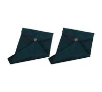 FONDOTIN 2pcs Tibetan Scripture Storage Bag in Dark Green Velvet - Religious Book Organizer Pouch for Bible and Buddhist Texts, Portable Scripture Bag for Home, and Travel Use