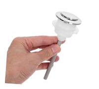 FONDOTIN 2pcs Toilet Push Button Flush Replacement Abs Material Smooth Surface Easy Install for Water Tank Cover Single Flush Toilet Button for Bathroom Accessories